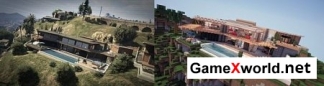 GTA V – Franklin’s Pad - Апартаменты Франклина карта для Minecraft. Скриншот №1