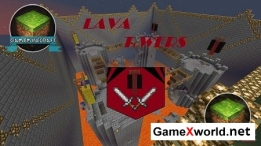 Скачать карту Lava Towers [PvP Lan Map] для Майнкрафт 1.7.9
