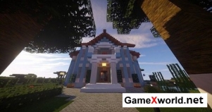 Contemporary colonial mansion карта для Minecraft. Скриншот №1