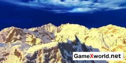 Realistic Snowy Mountains- Costum Terrain   для Minecraft. Скриншот №3