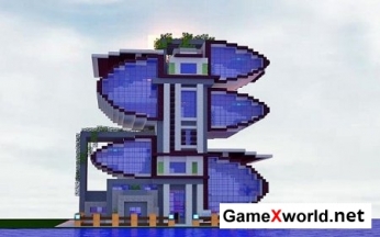 Futurist Modern House карта для Minecraft