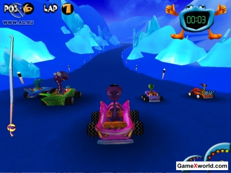 Кряки и плюхи вступают в гонку / pet racer (2003) pc. Скриншот №2