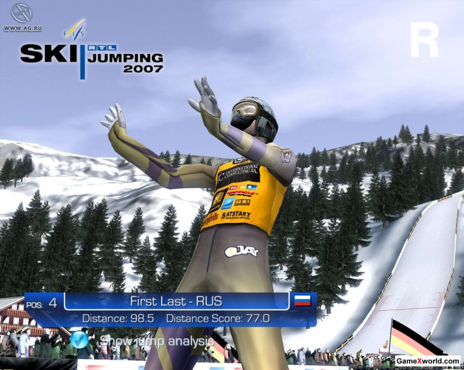 Rtl лыжный трамплин 2007 / rtl ski jumping 2007 (2007) pc. Скриншот №1