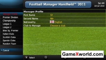 Football handheld manager 2011 (2010/Eng/Psp). Скриншот №3
