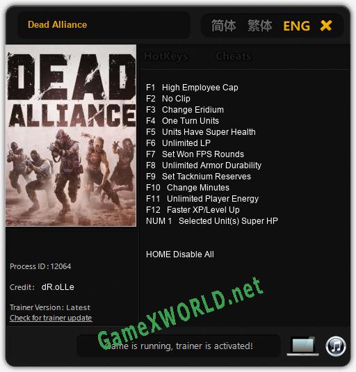 Dead Alliance: Читы, Трейнер +13 [dR.oLLe]