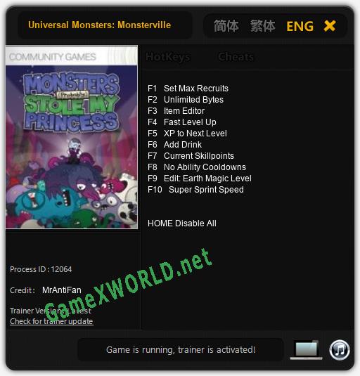 Universal Monsters: Monsterville: Читы, Трейнер +10 [MrAntiFan]