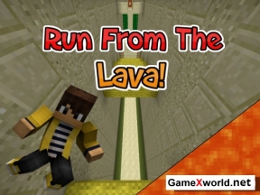 Карта Super Lava Run для Minecraft. Скриншот №1