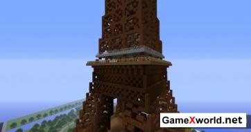 Карта Эйфелева башня для Майнкрафт. Скриншот №9