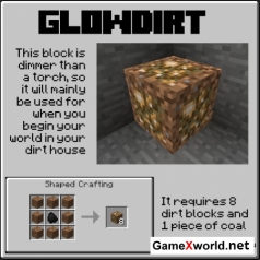 Скачать мод GlowBlocksMod для Майнкрафт 1.4.5