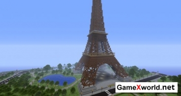 Карта Эйфелева башня для Майнкрафт. Скриншот №7