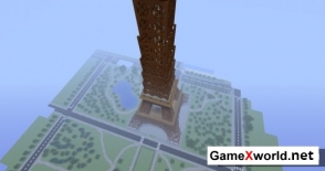 Карта Эйфелева башня для Майнкрафт. Скриншот №8