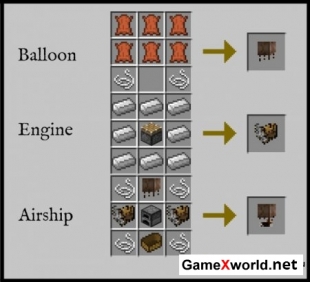 Скачать мод Воздушный Шар в стиле Стим Панк (SteamShip) для Майнкрафт 1.6.2. Скриншот №1