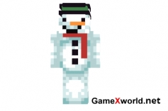 Frosty the Snowman - Морозный снеговик скин для Minecraft
