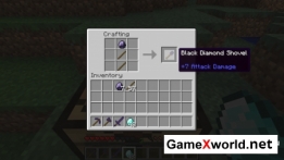 Скачать мод Инструменты из Черных Алмазов (Black Diamond Tools) для Майнкрафт 1.6.2. Скриншот №2