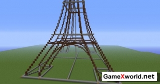 Карта Эйфелева башня для Майнкрафт. Скриншот №1