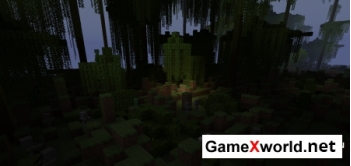 Скачать карту (Dark Side by AntiFreeze) карта Темный лес для Майнкрафт для Майнкрафт. Скриншот №1