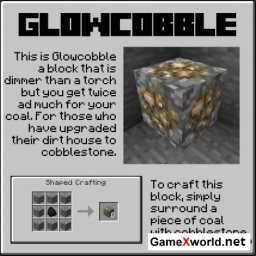 Скачать мод GlowBlocksMod для Майнкрафт 1.4.5. Скриншот №1