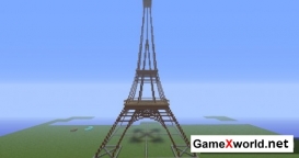 Карта Эйфелева башня для Майнкрафт. Скриншот №2