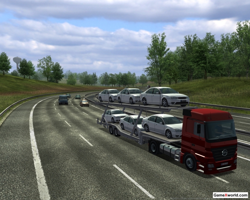 С грузом по европе 2: автобаны германии / german truck simulator (2010) pc. Скриншот №1