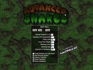 Русификатор для Advanced Snakes