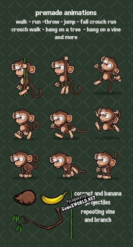 Русификатор для Animated 2D monkey sprite