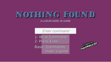 Русификатор для Nothing Found a Ludum Dare 45 game