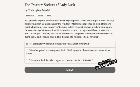 Русификатор для The Treasure Seekers of Lady Luck