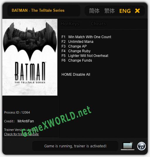 BATMAN - The Telltale Series: Читы, Трейнер +6 [MrAntiFan]