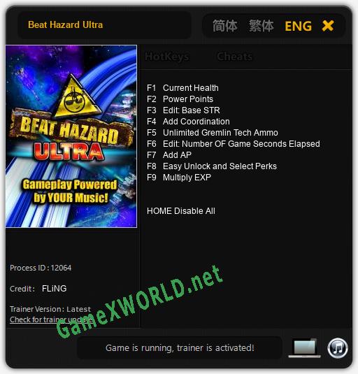 Beat Hazard Ultra: Читы, Трейнер +9 [FLiNG]