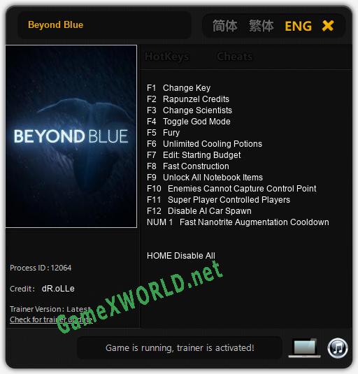 Beyond Blue: Читы, Трейнер +13 [dR.oLLe]