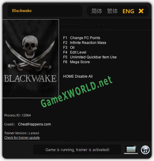 Blackwake: Читы, Трейнер +6 [CheatHappens.com]