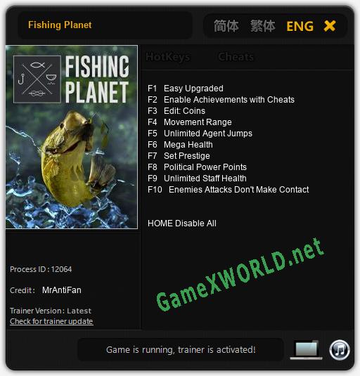 fishing planet trainer