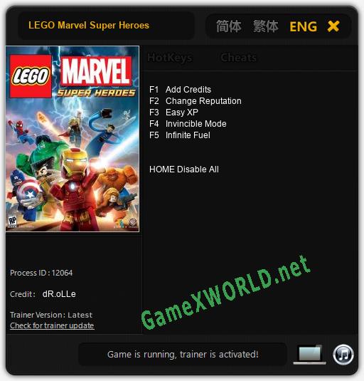LEGO Marvel Super Heroes: Читы, Трейнер +5 [dR.oLLe]