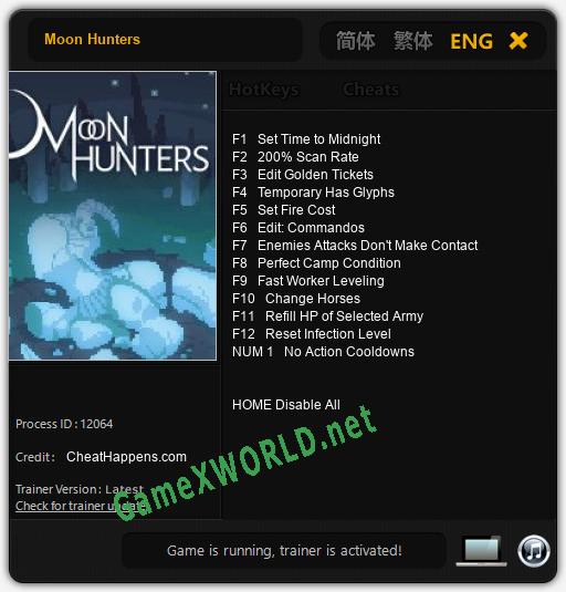 Moon Hunters: Читы, Трейнер +13 [CheatHappens.com]
