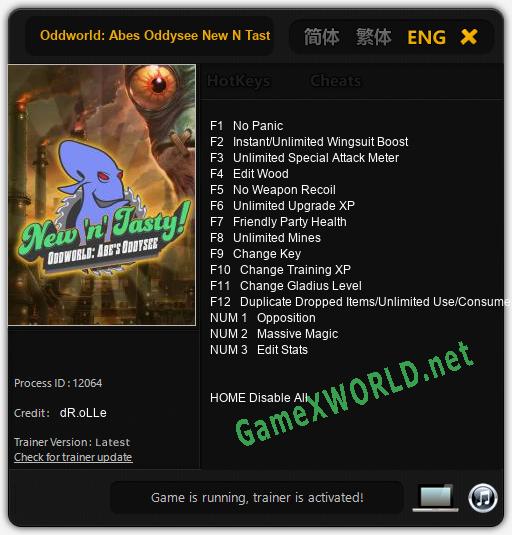 Oddworld: Abes Oddysee New N Tasty!: Читы, Трейнер +15 [dR.oLLe]