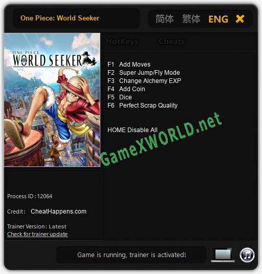One Piece: World Seeker: Читы, Трейнер +6 [CheatHappens.com]