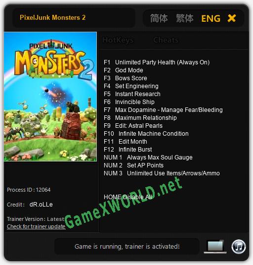 PixelJunk Monsters 2: Читы, Трейнер +15 [dR.oLLe]