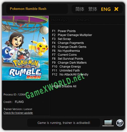 Pokemon Rumble Rush: Читы, Трейнер +12 [FLiNG]