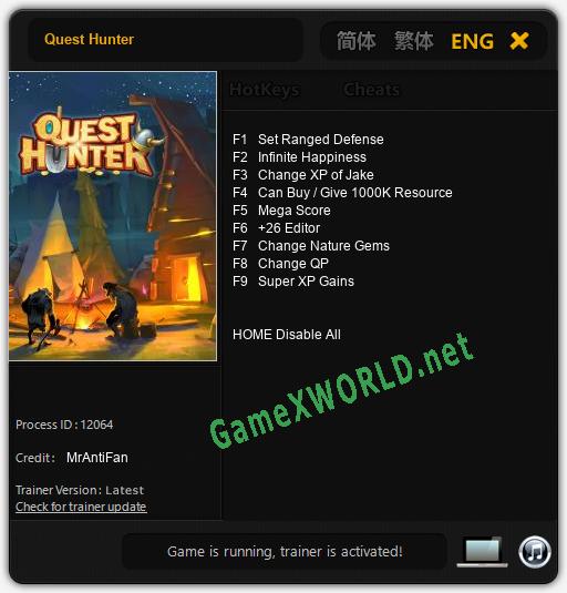 Quest Hunter: Читы, Трейнер +9 [MrAntiFan]