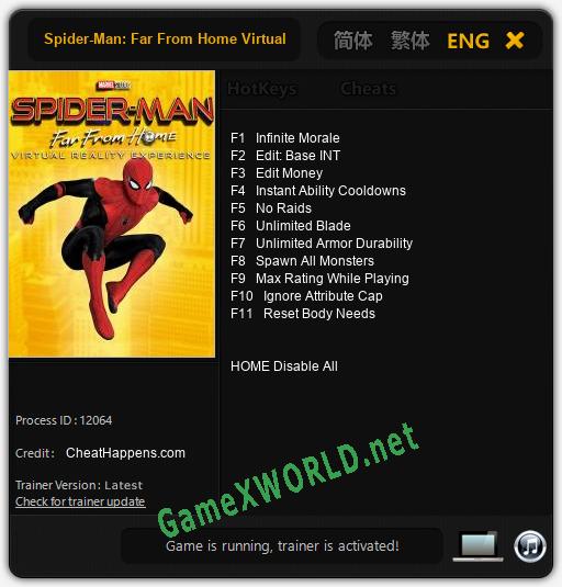 Spider-Man: Far From Home Virtual Reality: Читы, Трейнер +11 [CheatHappens.com]