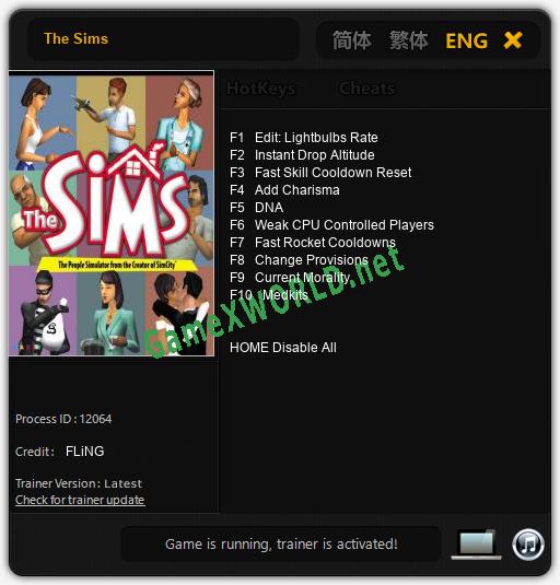 The Sims: Читы, Трейнер +10 [FLiNG]