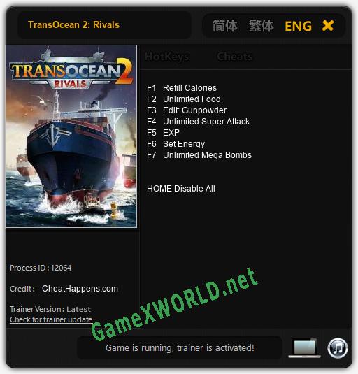 TransOcean 2: Rivals: Читы, Трейнер +7 [CheatHappens.com]