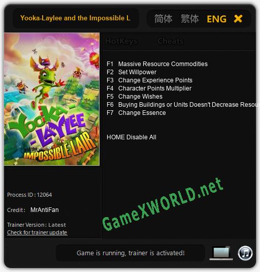 Yooka-Laylee and the Impossible Lair: Читы, Трейнер +7 [MrAntiFan]